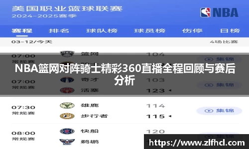 NBA篮网对阵骑士精彩360直播全程回顾与赛后分析